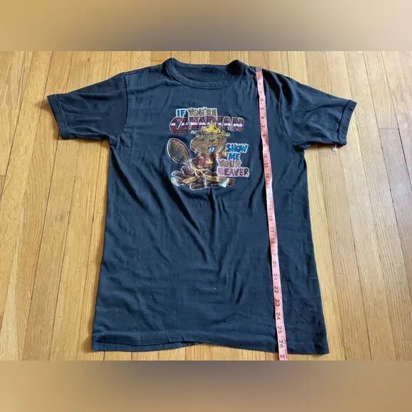 Vintage Single Stitch Glitter Graphic Canada Tourism Novelty Shirt - Picture 8 of 8